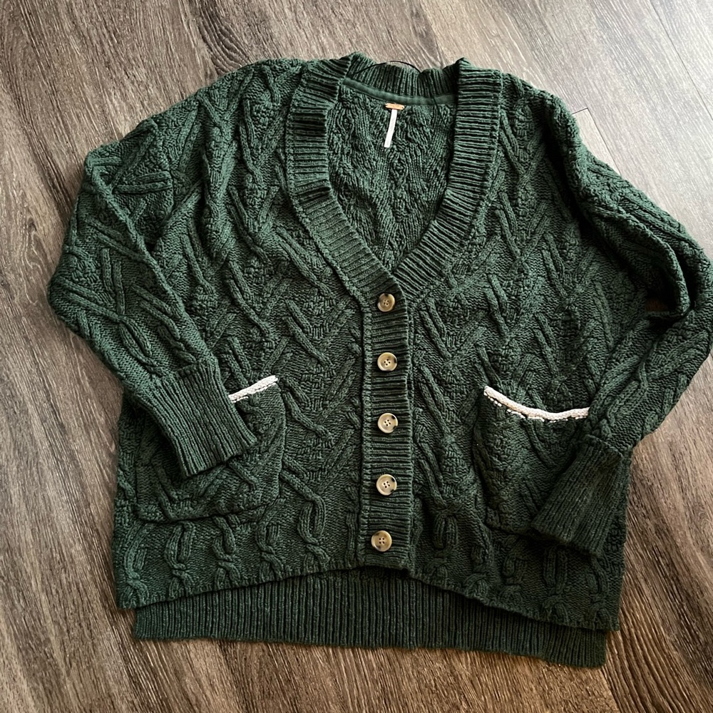 Free People Montana Cable Cardi